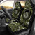 Hawaii Car Seat Covers - Polynesian Tattoo & Coat Of Arm Hawaii Universal Fit Green - Polynesian Pride