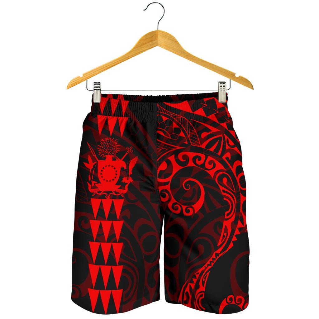 Cook Islands Polynesian Men'S Shorts 03 Red - Polynesian Pride