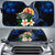 Tahiti Polynesian Sun Shades - Turtle With Plumeria Flowers One Style Universal Fit Blue - Polynesian Pride