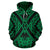 Hawaii Hoodie Polynesian Tradition Green Pullover Unisex Art - Polynesian Pride