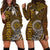 American Samoa Women's Hoodie Dress - Polynesian Boar Tusk - Polynesian Pride