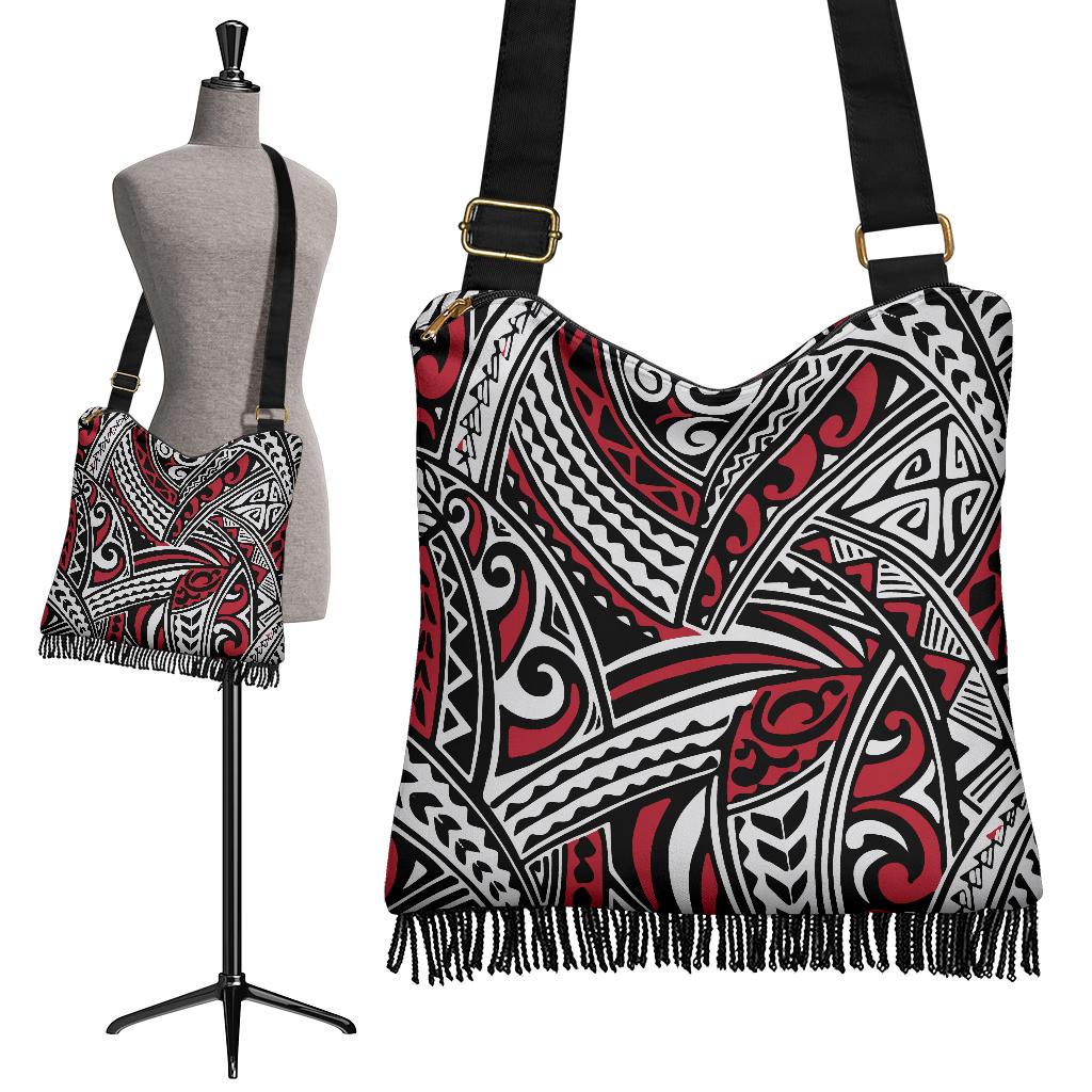 Polynesian Boho Handbag Polynesian One Size Black - Polynesian Pride