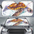 Hawaii Sea Turtle Water Color Car Sun Shade Auto Sun Shade Universal Fit Black - Polynesian Pride