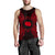 Cook Islands Polynesian Men Tank Top Map Red Red - Polynesian Pride