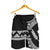 Kosrae Polynesian All Over Print Men's Short - Black Version Black - White - Polynesian Pride