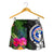 Northern Mariana Islands Women Shorts - Turtle Plumeria Banana Leaf - Polynesian Pride