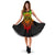 Samoa Polynesian Midi Dress - Tattoo Pattern With Seal Women Reggae - Polynesian Pride