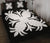 Hawaiian Quilt Bed Set Royal Pattern - Black And White - A2 Style White - Polynesian Pride