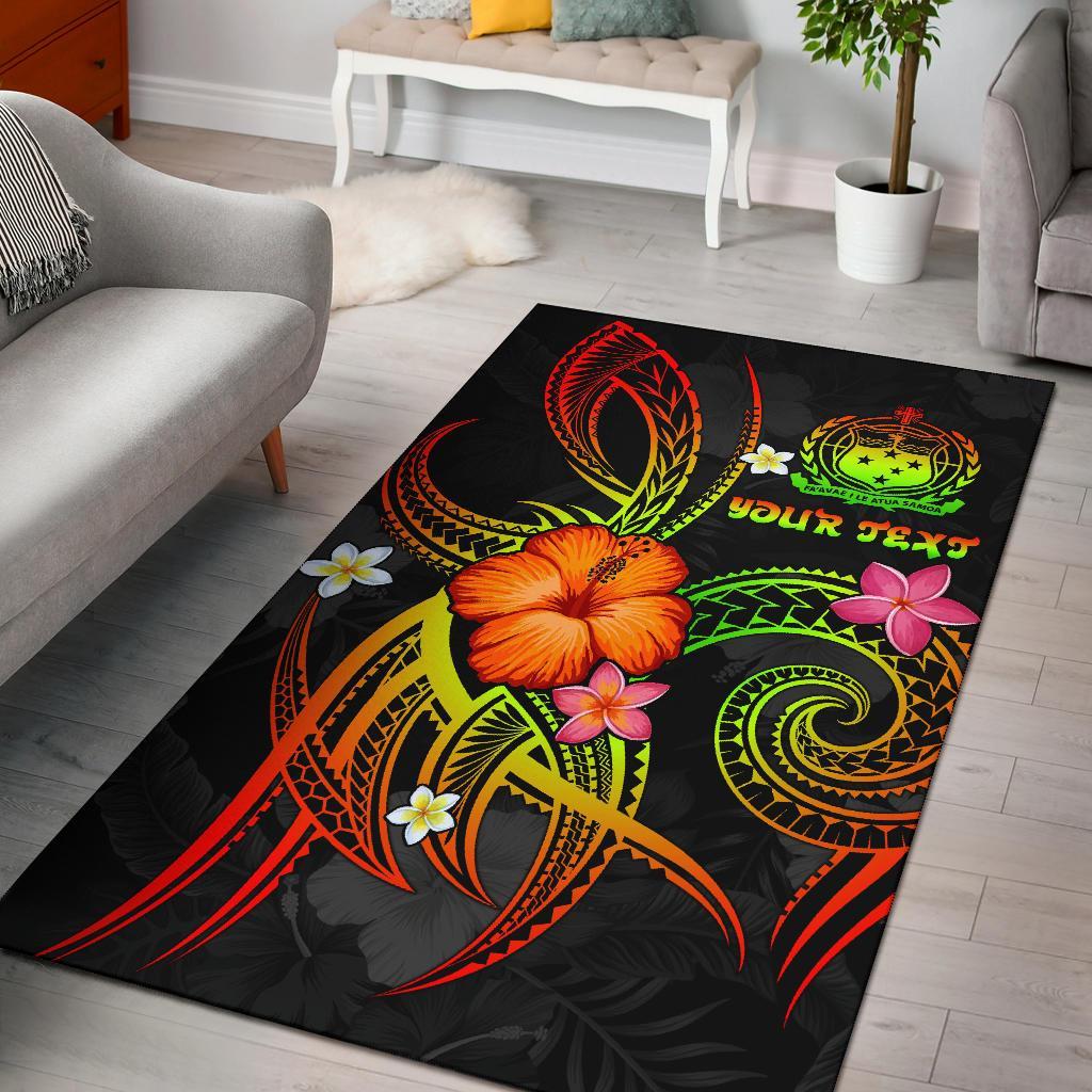 Polynesian Hawaii Personalised Area Rug - Legend of Samoa (Reggae) Reggae - Polynesian Pride