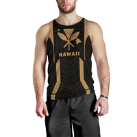 Hawaii Kanaka Polynesian Men's Tank Top Gold - Polynesian Pride