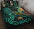 Tiki Polynesian Quilt Bed Set Turtle Hibiscus Black - Polynesian Pride