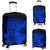 Hawaii Hibiscus Luggage Cover - Turtle Map - Blue Blue - Polynesian Pride