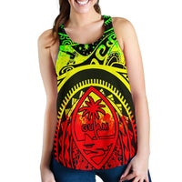 Polynesian Racerback Tanks Guam Flag, Seal with Maui Moana Tattoo - Polynesian Pride