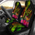 Kosrae Polynesian Personalised Car Seat Covers - Hibiscus and Banana Leaves Universal Fit Reggae - Polynesian Pride