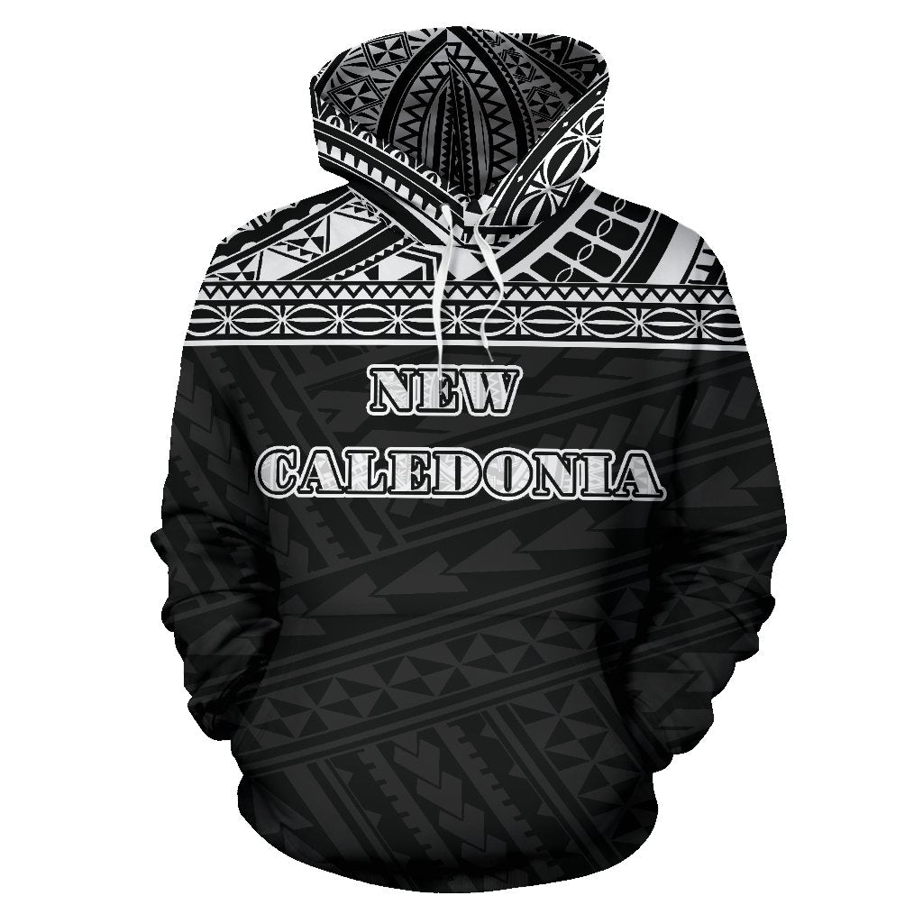 New Caledonia All Over Hoodie Polynesian Black Version - Polynesian Pride