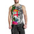 Fiji Custom Personalised Men's Tank Top White - Turtle Plumeria Banana Leaf - Polynesian Pride