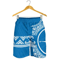 Yap Polynesian All Over Print Men's Short Blue - Polynesian Pride