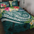 Polynesian Hawaii Quilt Bed Set - Summer Plumeria Blue - Polynesian Pride