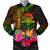 Tuvalu Polynesian Personalised Men's Bomber Jacket - Hibiscus and Banana Leaves Reggae - Polynesian Pride