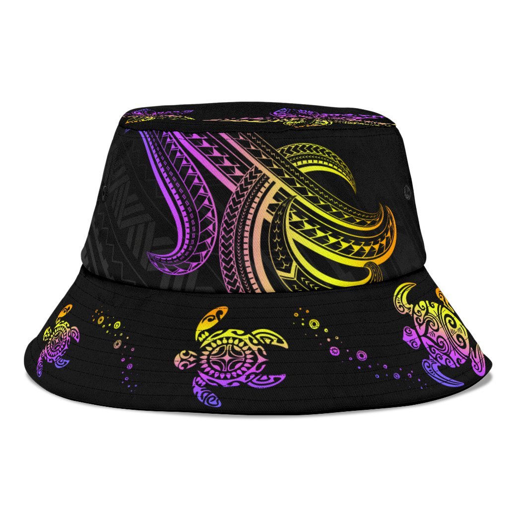 Polynesian Bucket Hat - Pink Turtle Unisex Universal Fit Pink - Polynesian Pride