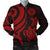 American Samoa Men's Bomber Jacket - Red Tentacle Turtle Red - Polynesian Pride