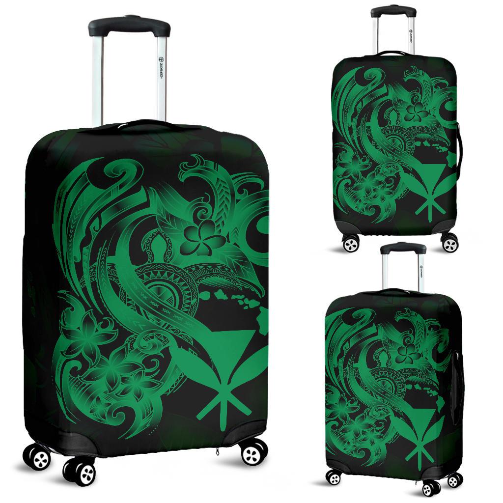 Polynesian Hawaii Luggage Covers - Kanaka Maoli Green Turtle Green - Polynesian Pride