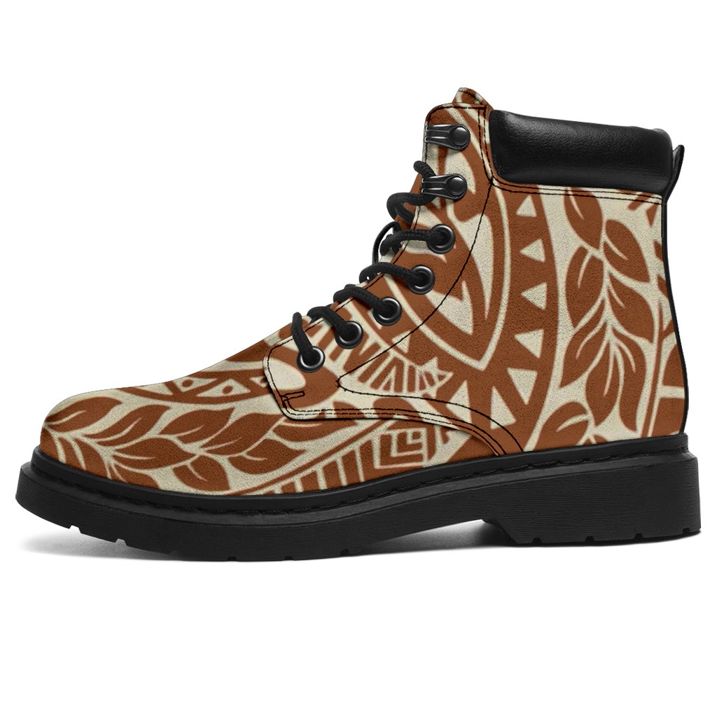 Polynesian 22 Season Boots - Polynesian Pattern Black - Polynesian Pride