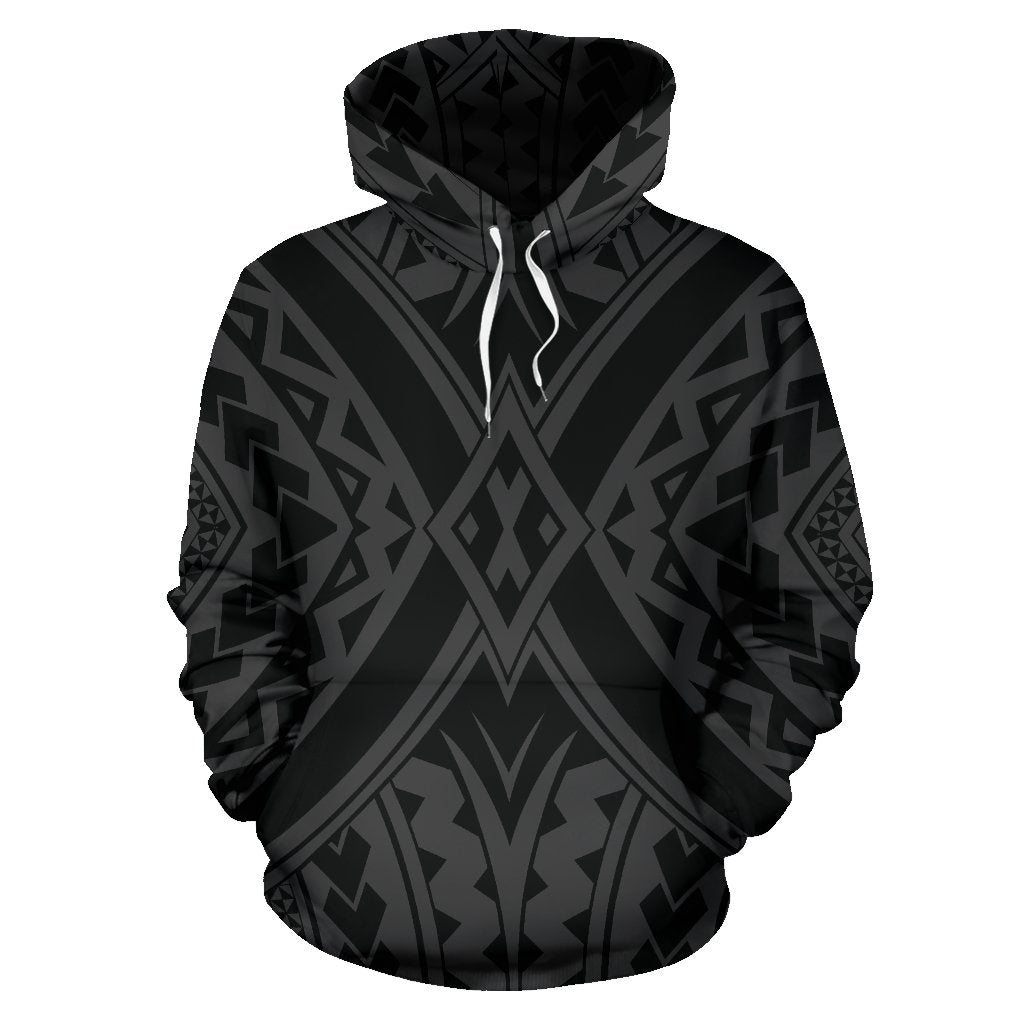 Hawaii Hoodie Polynesian Tradition Gray Pullover Unisex Art - Polynesian Pride