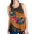 Samoa Women's Racerback Tank - Polynesian Hook And Hibiscus (Nude) - Polynesian Pride