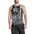 Kosrae Micronesia Men's Tank Top White - Turtle With Hook - Polynesian Pride