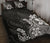 Polynesian Quilt Bed Set - Black Hibiscus Style - Polynesian Pride