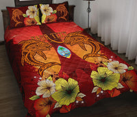 Guam Custom Personalised Quilt Bed Sets - Tribal Tuna Fish - Polynesian Pride