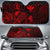 Polynesian Hawaii Auto Sun Shades Turtle Hibiscus Red Auto Sun Shade Universal Fit Red - Polynesian Pride