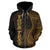 Palau Polynesian Custom Zip up Hoodie Coconut Gold - Polynesian Pride