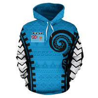 Fiji All Over Hoodie Warrior Style - Polynesian Pride