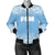 Federated States of Micronesia Women's Bomber Jacket - Fog Blue Style Blue - Polynesian Pride