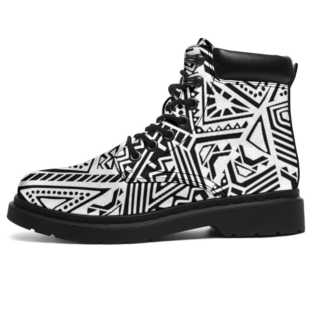 Polynesian 08 Season Boots - Polynesian Pattern Black - Polynesian Pride