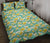 Tropical Plumeria Blue Quilt Bed Set - Polynesian Pride