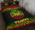 Tahiti Polynesian Quilt Bed Set - Tahiti Flag Reggae Fog Style - Polynesian Pride