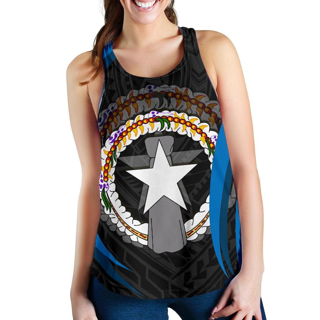 Northern Mariana Islands Women's Racerback Tank - Northern Mariana Islands Spirit - Polynesian Pride