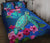 Hawaii Honu Aumakua Sea Hibiscus Quilt Bed Set - Nin Style - Polynesian Pride