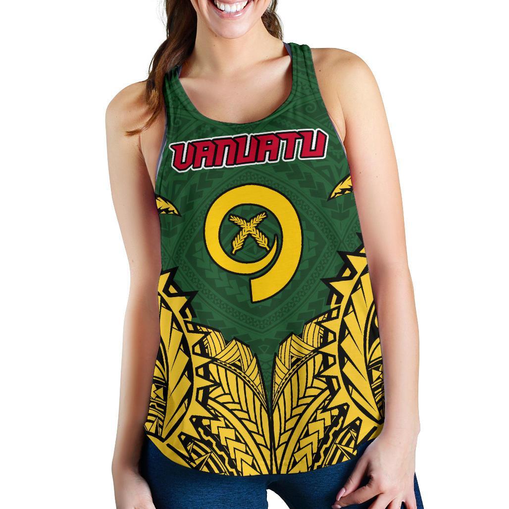 Vanuatu Premium Racerback Tank A7 - Polynesian Pride