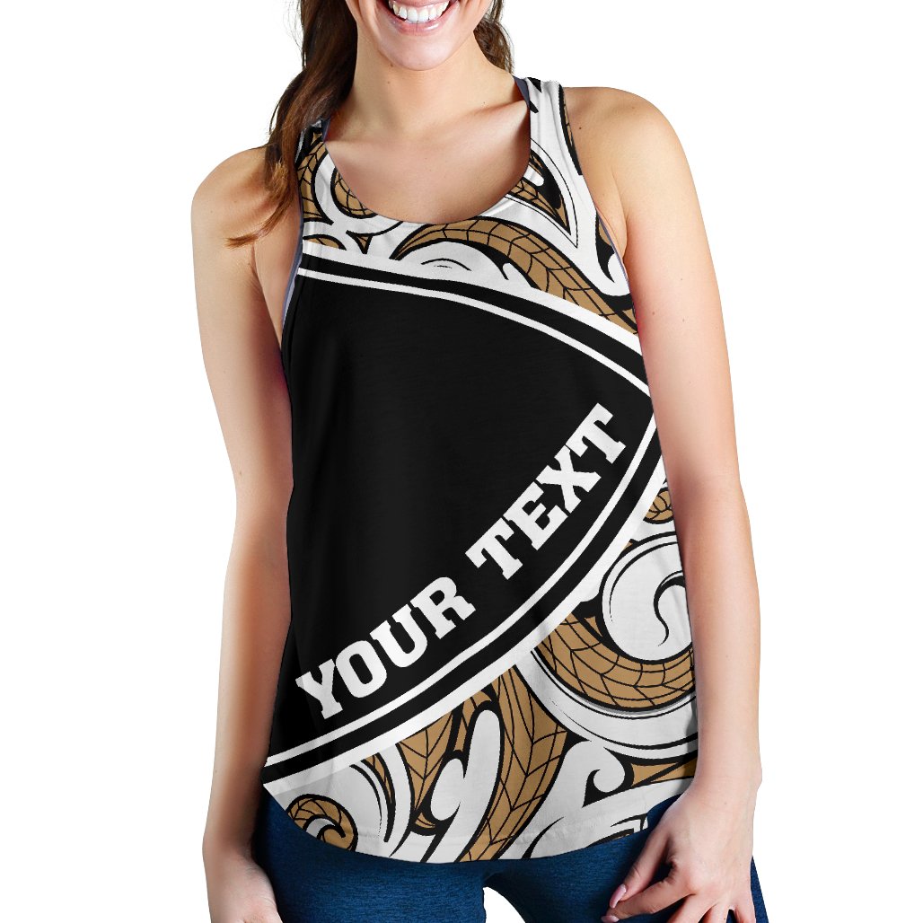 Personalized - Hawaii Polynesian Women's Racerback Tank - Loge Style - Polynesian Pride