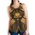 Samoa Polynesian Women's Racerback Tank - Samoa Gold Seal with Polynesian Tattoo - Polynesian Pride