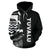 Tuvalu Polynesian Hoodie Line Black - Polynesian Pride