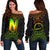 Nukuoro Atoll Custom Personalised Women's Off Shoulder Sweater Art - Polynesian Pride