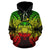 Polynesian Hawaii ll Over Hoodie Map Turtle Reggae - Polynesian Pride