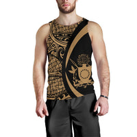 Cook Islands Polynesian Men'S Tank Top 04 Gold - Polynesian Pride