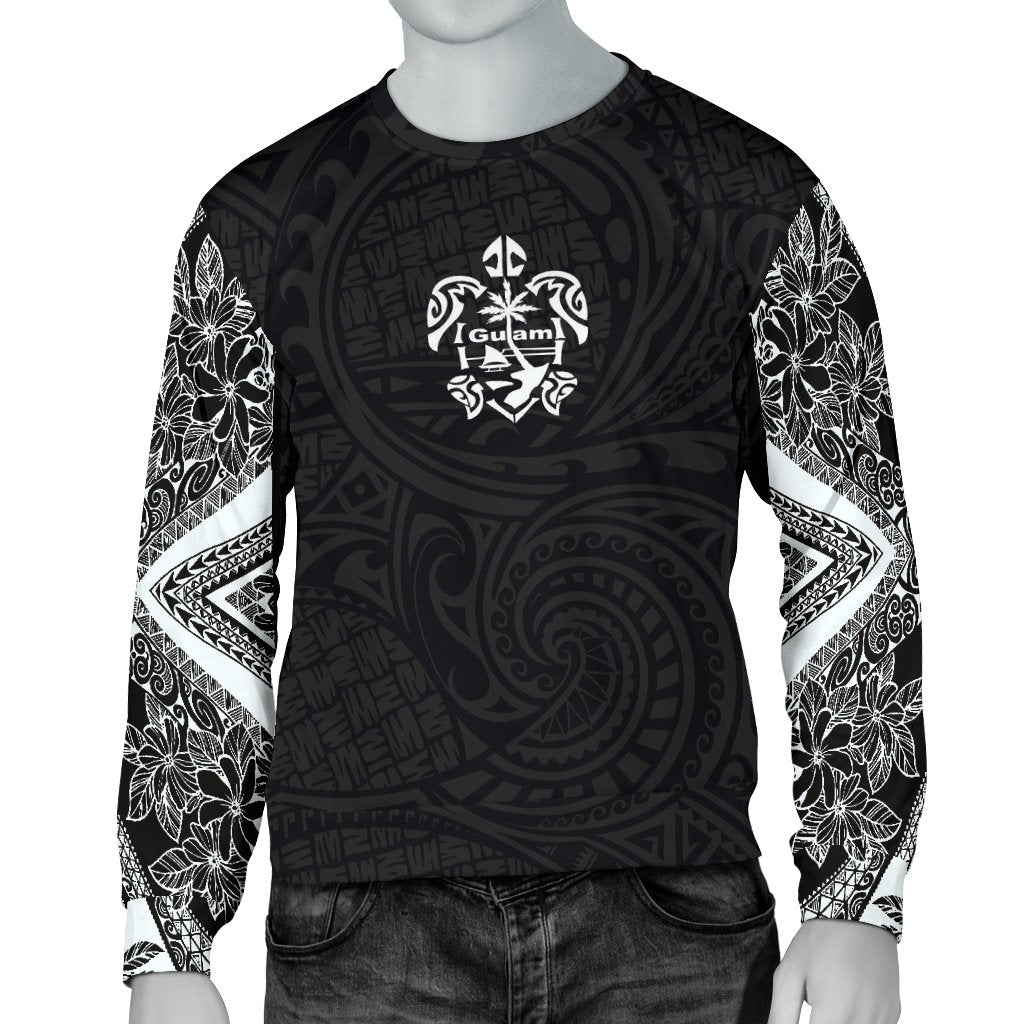 Guam Sweater - Polynesian Turtle Unisex Black - Polynesian Pride