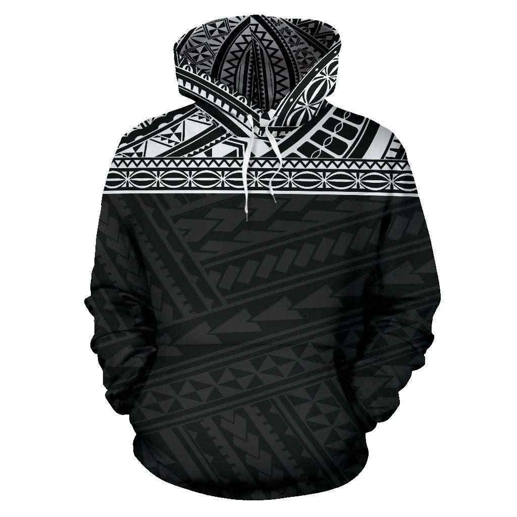 Poly All Over Hoodie Polynesian Black Version - Polynesian Pride